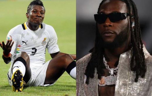 Asamoah Gyan reacts to Burna Boy’s song that mentioned his World Cup penalty miss