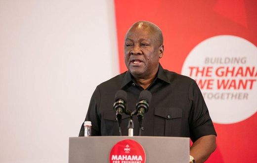 Former President John Dramani Mahama, during a media engagement at the Kempinski Hotel in Accra on Sunday, 7 July,