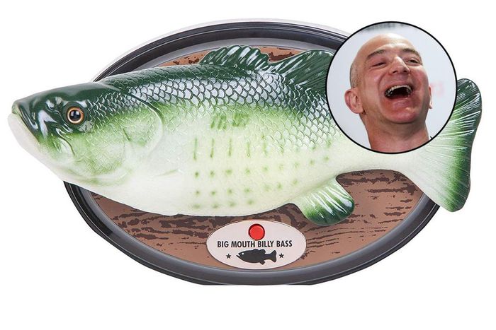 jeff bezos big mouth billy bass bigger canvas