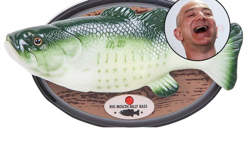 jeff bezos big mouth billy bass bigger canvas