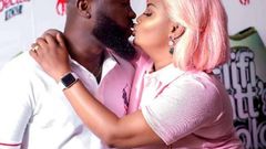 Nana Ama Mcbrown passionately kisses her husband