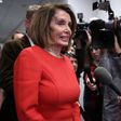 House Minority Leader Nancy Pelosi talks to reporters before heading into a Democratic caucus meeting in the Capitol on Nov. 14.