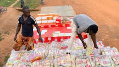 Food for flood victims