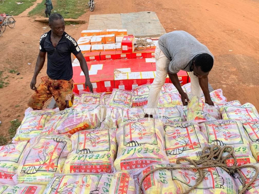 Food for flood victims
