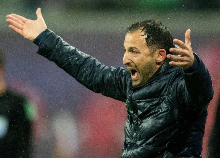 Schalke's head coach Domenico Tedesco was happy with his team's battling display as they earned a point at RB Leipzig on Sunday to stay out of the bottom three.