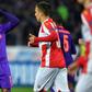 Head-scratcher: Mohamed Salah (left) failed to fire as Liverpool suffered a shock 2-0 defeat to Red Star Belgrade
