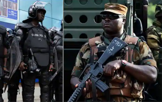 Soldiers and police clash at Accra Central headquarters