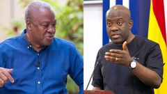 John Mahama and Kojo Oppong-Nkrumah