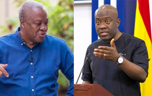 John Mahama and Kojo Oppong-Nkrumah