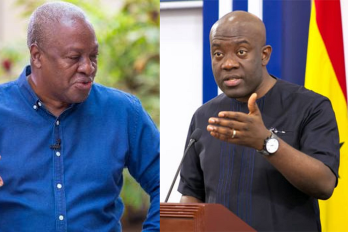 John Mahama and Kojo Oppong-Nkrumah