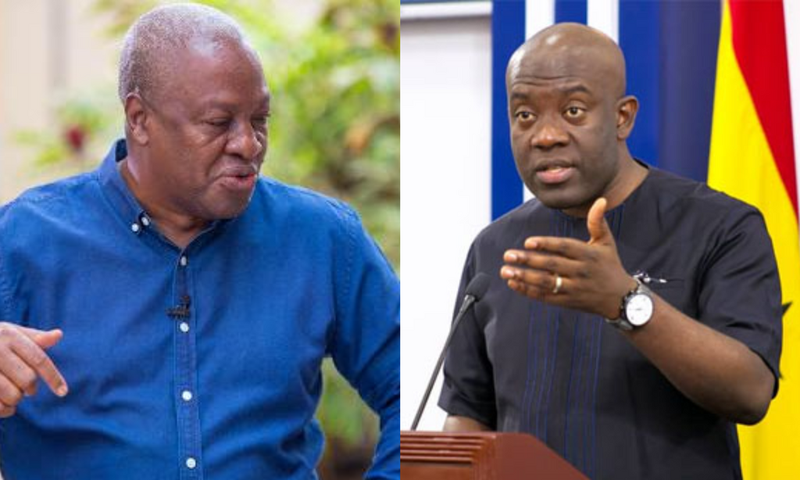 John Mahama and Kojo Oppong-Nkrumah