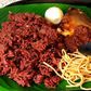 Waakye is a popular Ghanaian dish originated from northern Ghana, where rice and beans are staple food crops.