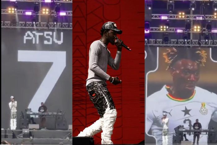 Watch: Black Sherif dedicates performance in Abu Dhabi to late Christian Atsu