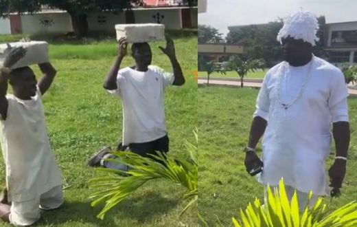 Ga Traditional leaders punish two extortionists for taking money from market women