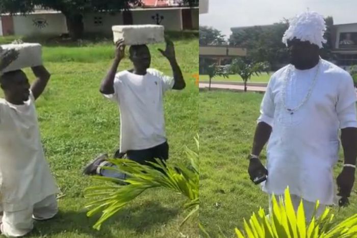 Ga Traditional leaders punish two extortionists for taking money from market women