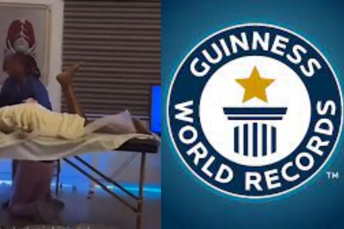 Lady pursuing Guinness World Record for longest massage collapses in 53rd hours