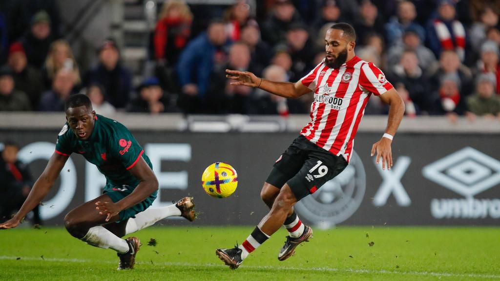 Mbeumo was a constant thorn in the side of Liverpool's defence