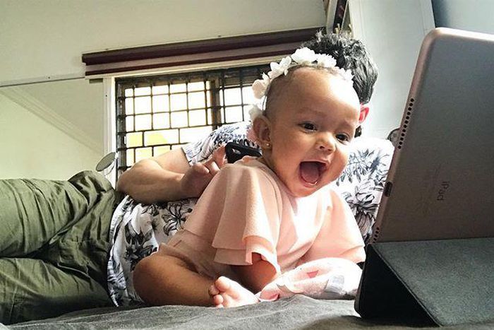 Baby Ryn and her daddy, Jamie Roberts