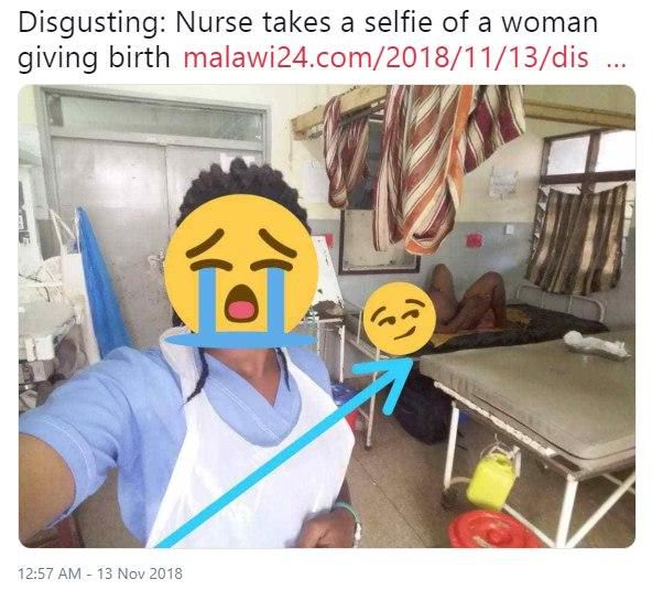 This Malawian nurse took a picture in a hospital labour ward and got suspended