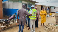 ECG officials at Gbetsile