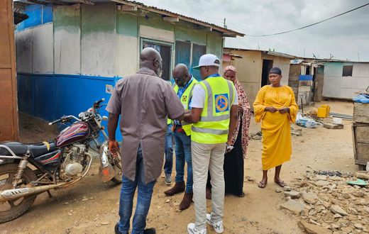 ECG officials at Gbetsile