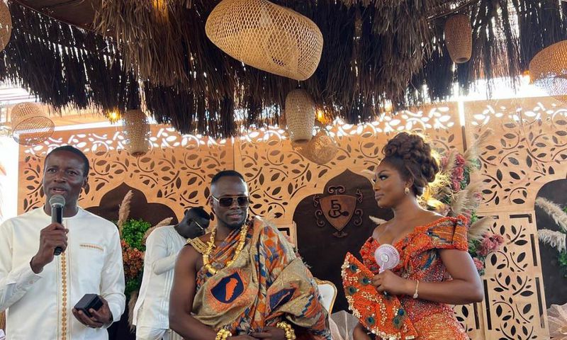 Watch: Agyemang-Badu prays for twins at wedding; says 'one for Black Stars, one for Black Queens'