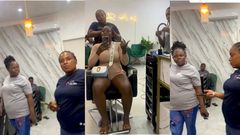 Lady exposes hairdressers insulting her in Ewe, salon owner finally responds