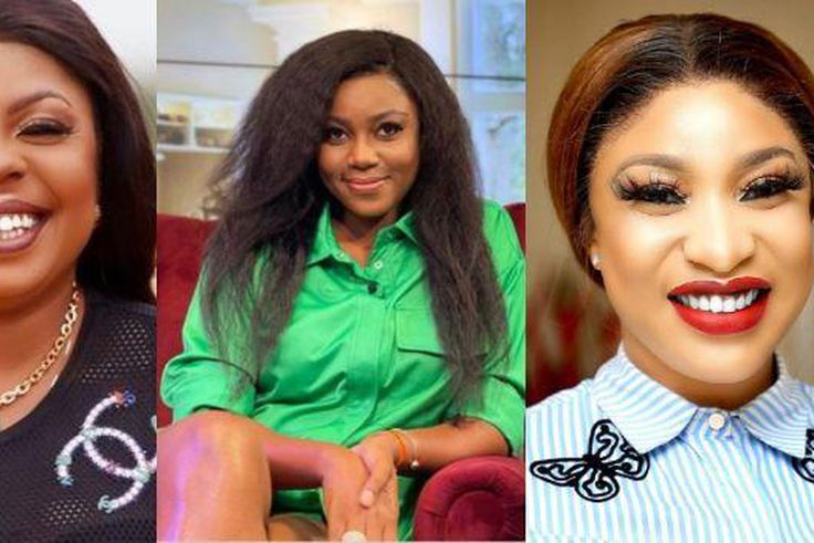 Afia Schwarzenegger, Tonto Dikeh and Yvonne Nelson