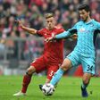 Joshua Kimmich (L) struggled in the central midfield role in Saturday's 1-1 draw against Freiburg as Bayern Munich look to replace their playmaker Thiago Alcantara, who is sidelined by an ankle injury.