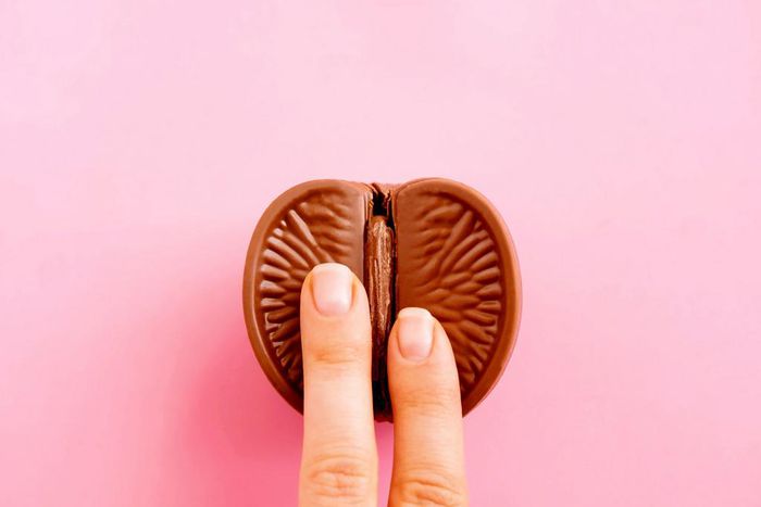 Chocolate orange masturbation image