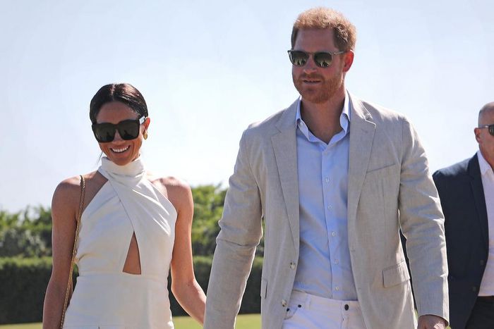 Meghan Markle and Prince Harry attend the Royal Salute Polo Challenge in April 2024.Yaroslav Sabitov/PA Images via Getty Images