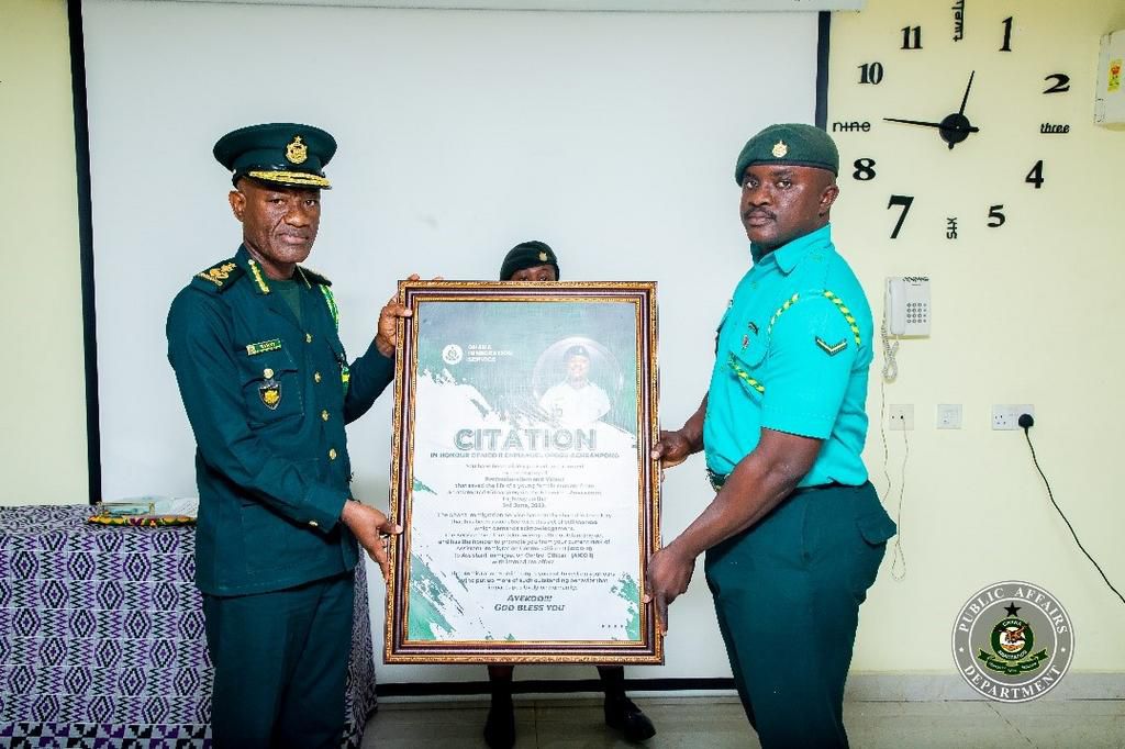 Immigration officer promoted for rescuing student from kidnappers on Nsawam-Amasaman road
