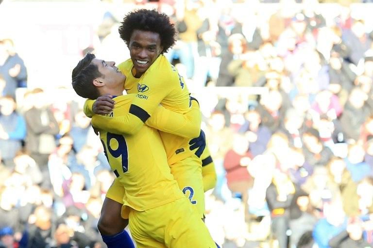 Willian and Alvaro Morata were on target in Chelsea's 4-0 win at Burnley