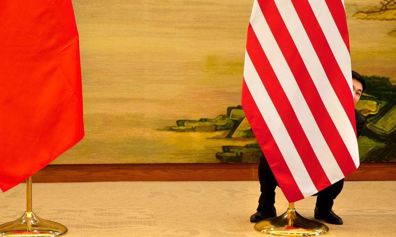 china us flags