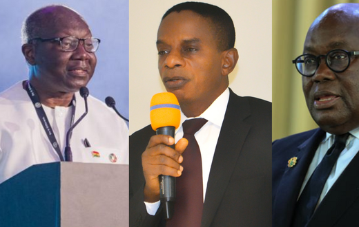 Ken Ofori-Atta, Johnson Akuamoah Asiedu and Nana Addo