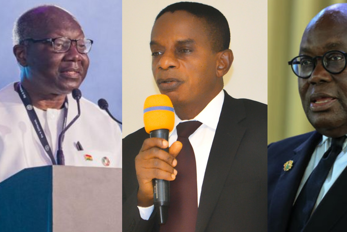 Ken Ofori-Atta, Johnson Akuamoah Asiedu and Nana Addo