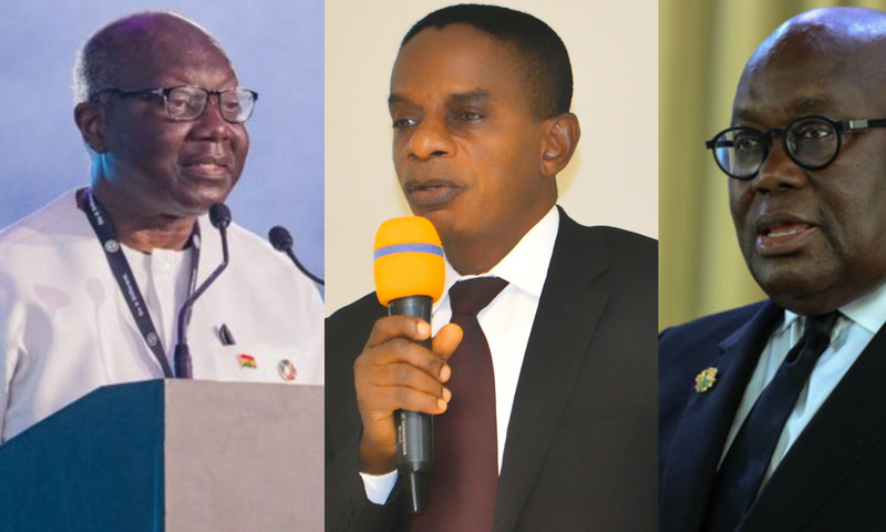 Ken Ofori-Atta, Johnson Akuamoah Asiedu and Nana Addo