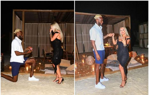 Jerome Opoku proposes to girlfriend ahead of joining Black Stars camp (PHOTOS)