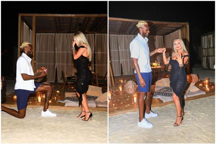 Jerome Opoku proposes to girlfriend ahead of joining Black Stars camp (PHOTOS)