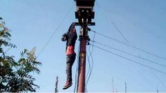 Man electrocuted to death while destroying transformer