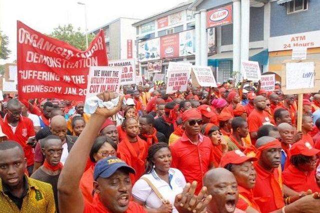 Organised labour strike