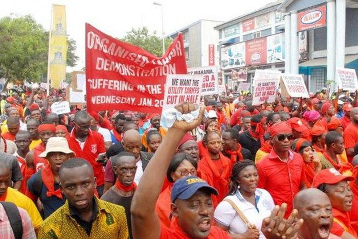 Organised labour strike