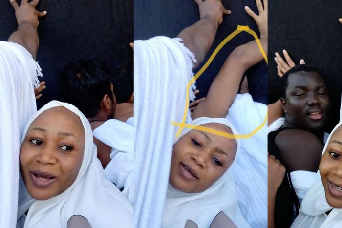 Akuapem Poloo nearly breaks arm in Mecca over struggle to touch Kaaba