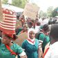 Nurses picket