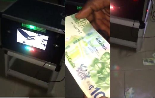 Video shows man printing fake Ghana Cedi notes which look too genuine to figure out