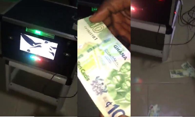 Video shows man printing fake Ghana Cedi notes which look too genuine to figure out