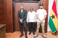 Vic Mensa, H.E Nana Addo and Chance The Rapper