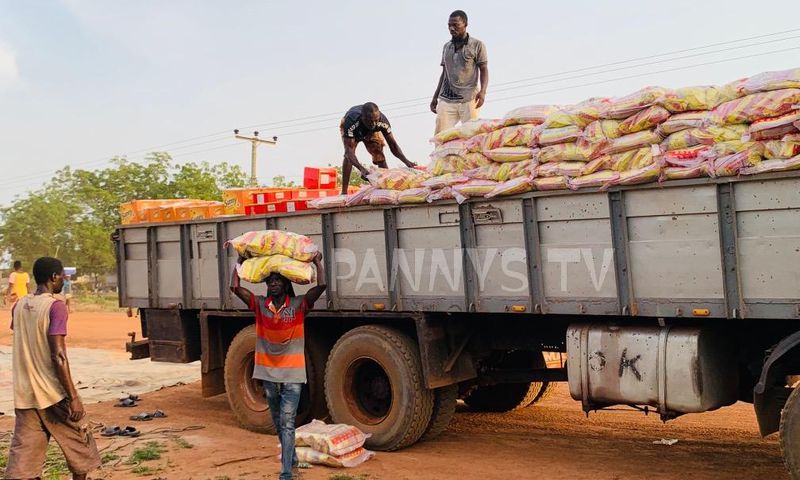 Food for flood victims