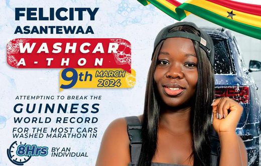 GWR confirms Felicity Asantewaa as record holder for most cars washed