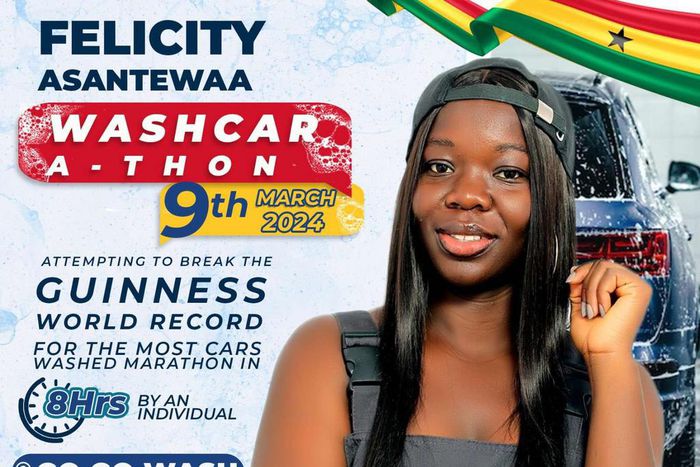 GWR confirms Felicity Asantewaa as record holder for most cars washed